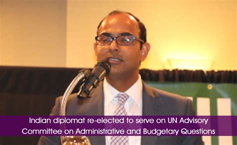 Indian diplomat re-elected to serve on UN Advisory Committee on ...