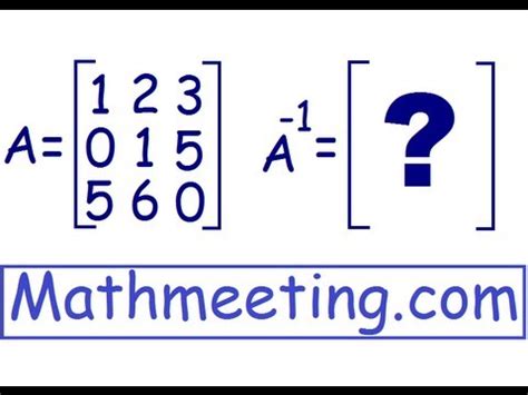 Inverse of 3x3 matrix - So What Math