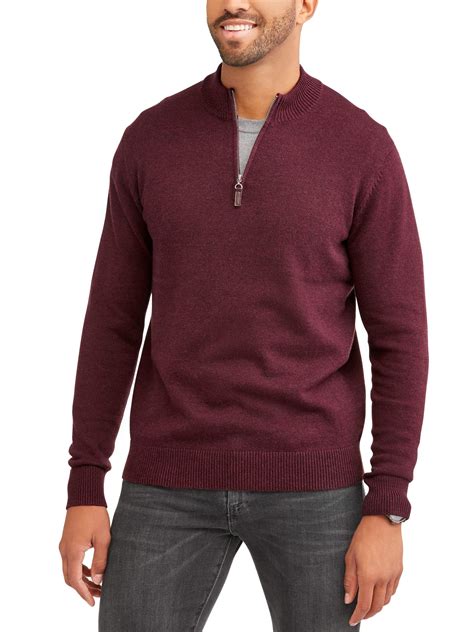 Mens Quarter Zip Sweater Up To Size 5xl With Images