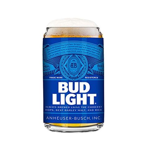 Bud Light 2 Pack Can Beer Glass 16oz Pricepulse