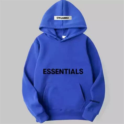 Blue Essentials Hoodie For Unisex Blue Essentials Hodie