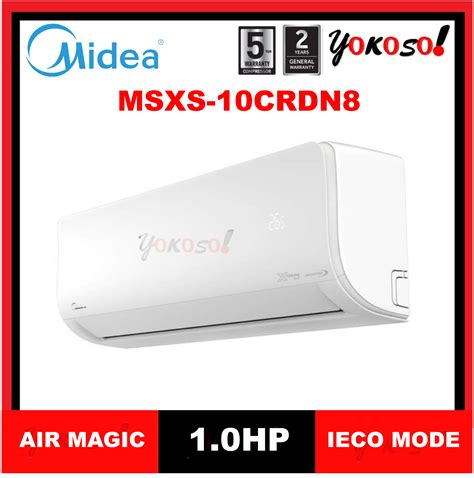 MIDEA MSXS 10CRDN8 1 0HP R32 INVERTER WITH SUPER IONIZER AIR