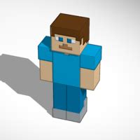 3D Printed MineCraft Steve by Danchigai | Pinshape