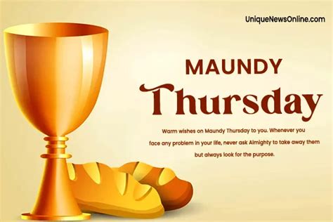 Maundy Thursday 2024 Wishes Images Messages Quotes Greetings