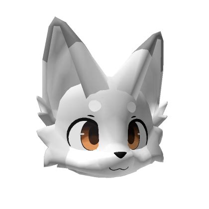 Happy Light Gray Kemono Fox Colored Eyes Roblox Item Rolimon S