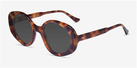 Intuition Oval Tortoise Frame Sunglasses For Women Eyebuydirect