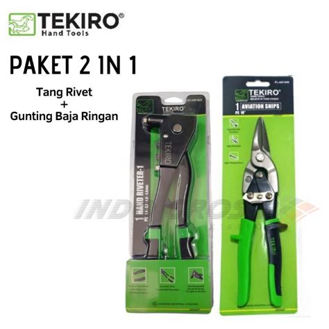 Jual Tekiro Paket In Tang Rivet Gunting Baja Ringan Hand