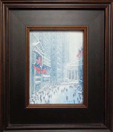 Michael Budden New York City Snow Oil Painting Michael Budden Wall