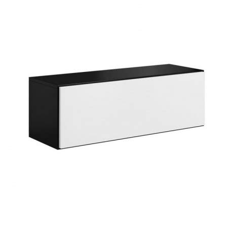 BMF Roco R 01 Modern Living Room Cabinet 112cm Wide Black White Matt