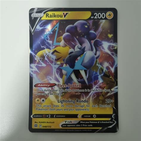 Pokemon Card Raikou V 048 172 B