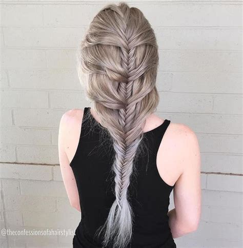 20 Magical Ways To Style A Mermaid Braid Mermaid Braid Fishtail