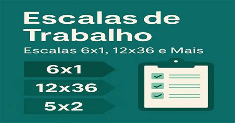 Tipos De Escala De Trabalho - 10