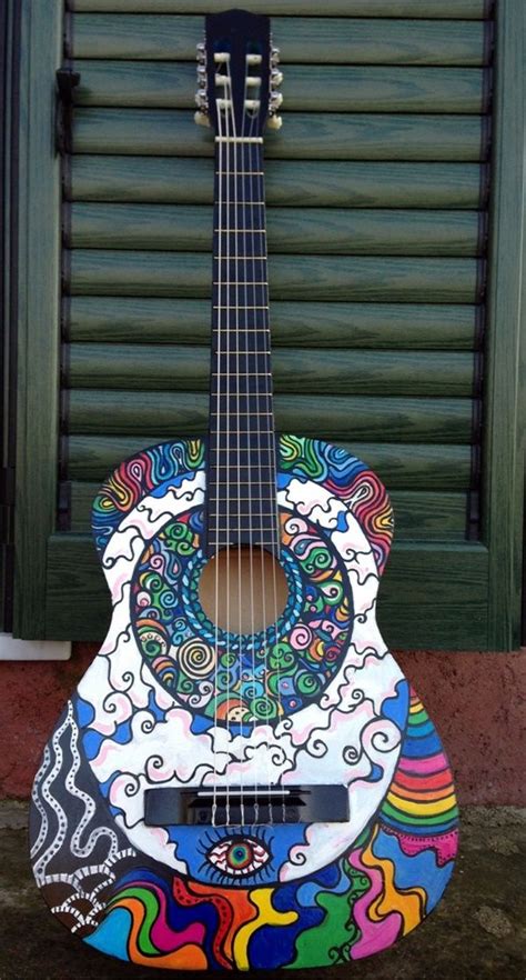 40 Beautiful and Creative Guitar Artworks - Bored Art | Guitar art, Guitar artwork, Guitar painting