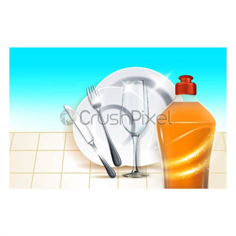 Dish Soap Washer Liquid Advertising Banner Vector Stock Vector 3604130 Crushpixel