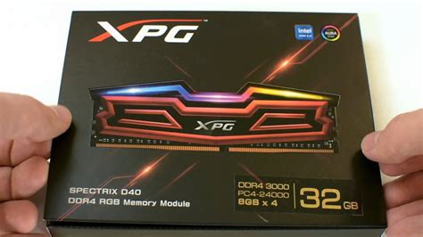 ADATA XPG Spectrix D40 RAM Kit Video Unboxing YouTube