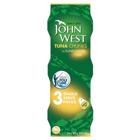 Amazon John West Tuna Chunks In Sunflower Oil 3x80g Pack Of 6