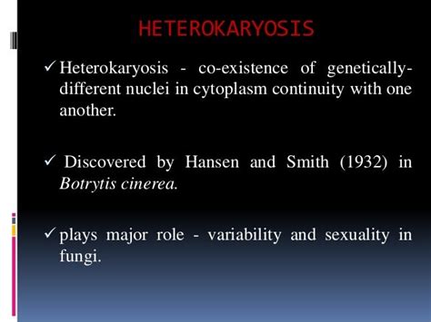 HETEROKARYOSIS IN FUNGI PDF