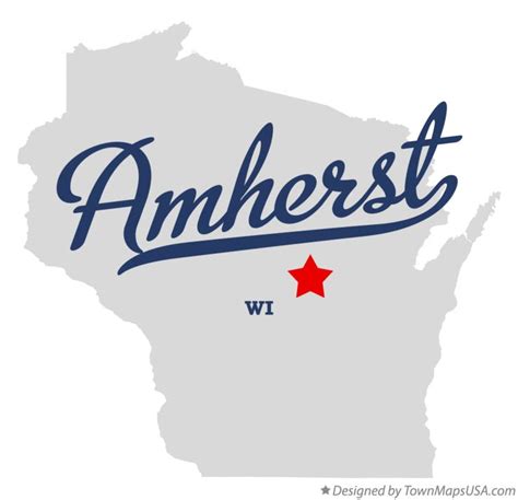 Map of Amherst, WI, Wisconsin