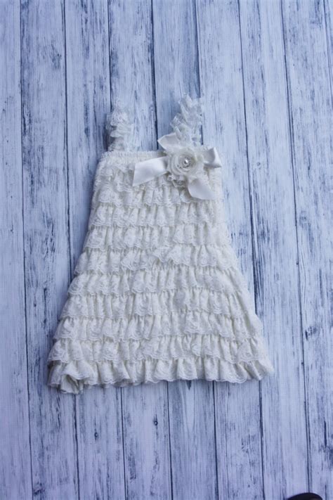 White Petti Lace Dress Girls Petti Dress Flower Girl - Etsy