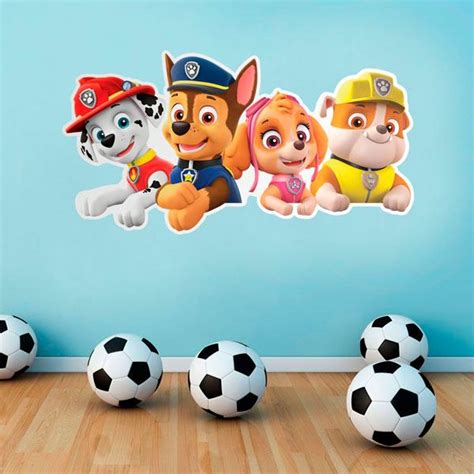 Paw Patrol Wandtatto Bereit Zur Rettung WebWandtattoo