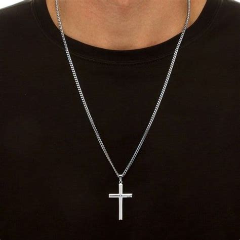 Men Necklace, Cross Necklace, Chain, Clothes, Black, Jewelry, Etsy ...