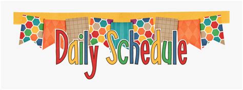 Transparent Daily Schedule Clipart - Schedule Kindergarten Daily , Free ...