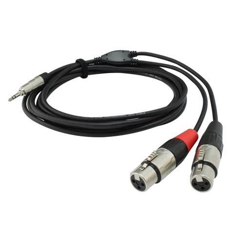 Rean Neutrik Mm Trs Jack To X Female Xlr Plugs Metre Gear Music