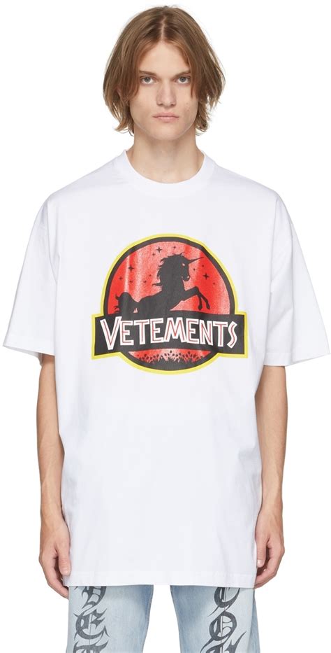 Vetements White Wild Unicorn T Shirt Vetements