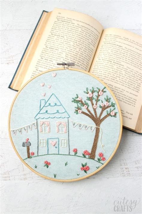 Sweet Home Pdf Hand Embroidery Pattern Cutesy Crafts Shop