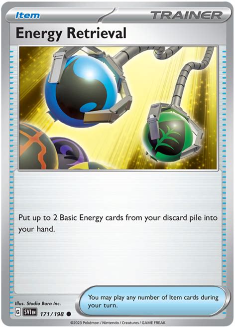 Energy Retrieval Scarlet And Violet 171 Pokemon Card