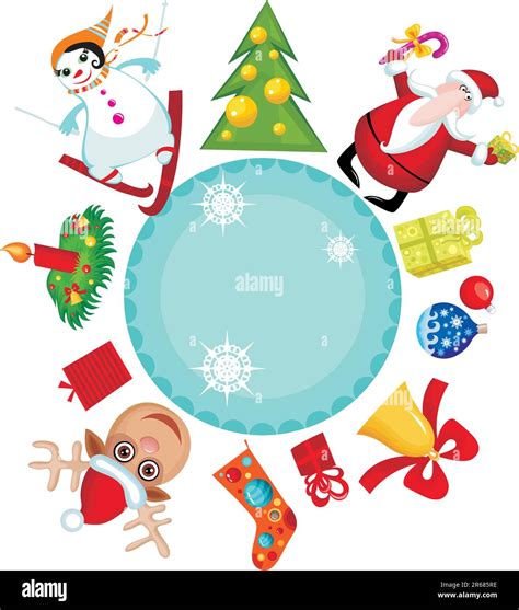 Vector Illustration Of A Christmas Card Stock Vector Image And Art Alamy