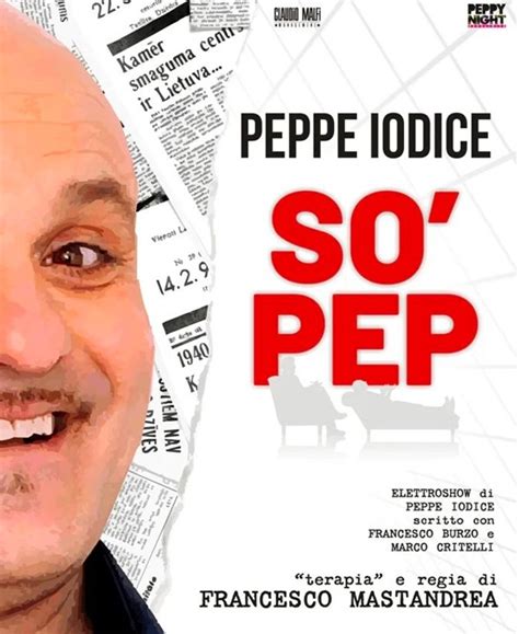 Il 26 Febbraio 2024 Al Teatro Alfieri Di Torino Peppe Iodice In SO