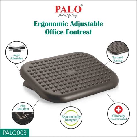 Palo Ergonomic Adjustable Office Footrest Products Palo Health