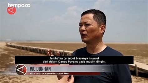 Jembatan Batu Berusia Tahun Muncul Dari Danau Yang Mengering Di