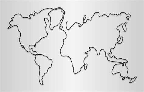 World Map Outline Background 20600899 Vector Art at Vecteezy