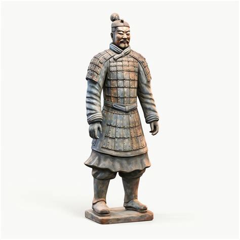 Soldado del ejército de terracota del mausoleo del emperador qin shi