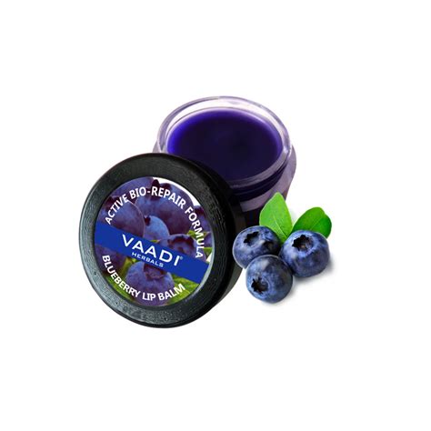 blueberry lip balm active bio repair formula vaadi herbals