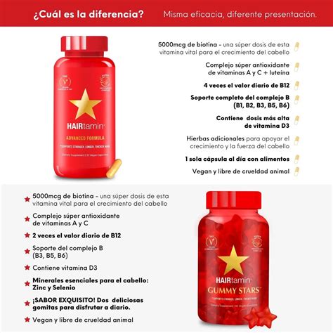 Hairtamin Gummy Stars Envío A Todo México Producto De Usa 100