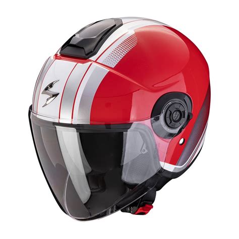 Casco Scorpion Exo City Ii Vel Policarbonato Rosso Motobeat