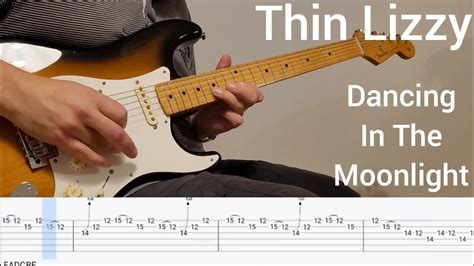 Dancing In The Moonlight Thin Lizzy Guitar Solo Tab Youtube