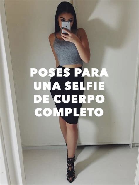 A Woman Taking A Selfie With Her Cell Phone In Front Of The Camera And Text That Reads Poses