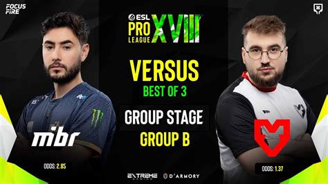 Mibr Vs Mouz Bo Group B Day Esl Pro League S Eng Fil Youtube