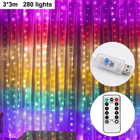 Girlandy LED USB Girlanda Ar Wkowa 8 Tryb Zdalnego Wr Ka Wi Teczna