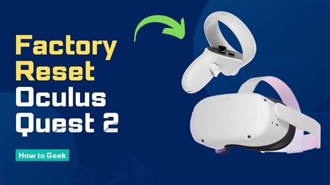 How To Factory Reset Oculus Quest 2 On Headset Youtube