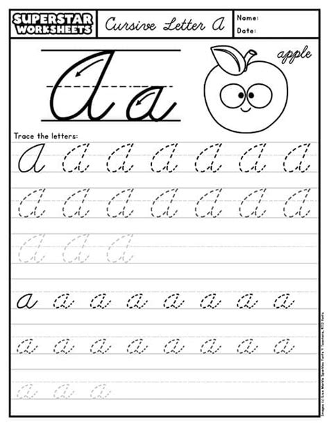 Cursive Writing Worksheets A Z