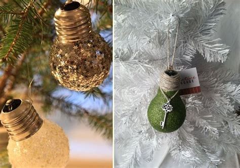 26 Easy Diy Christmas Ornaments Made From Light Bulbs