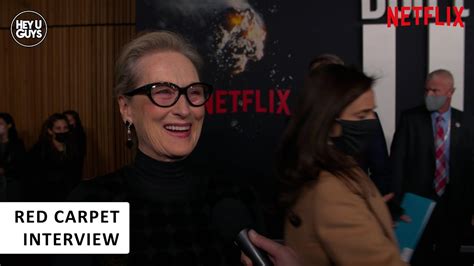 Don T Look Up Premiere Meryl Streep Interview Youtube