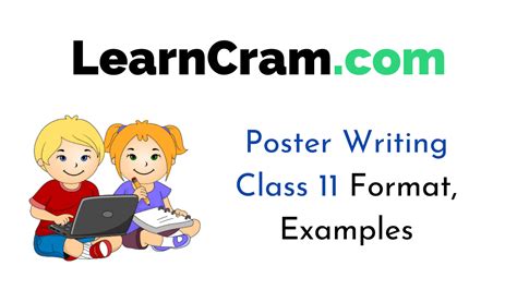 Poster Writing Class 11 Format Examples Learn Cram