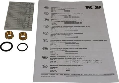 Wolf Umrüstsatz von Erdgas LL auf E und umgekehrt CGB