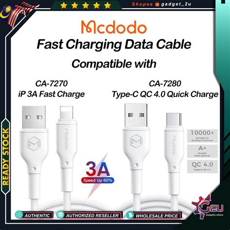 Original Mcdodo Ca Ip A Fast Charge Ca Type C Qc Quick